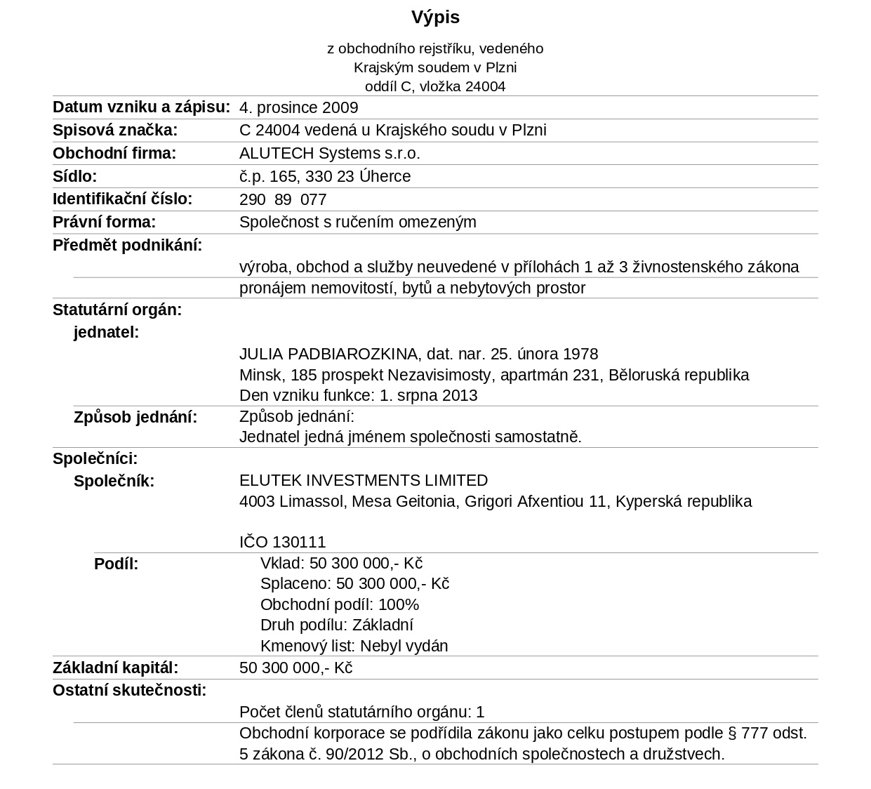 ALUTECH Systems s.r.o.